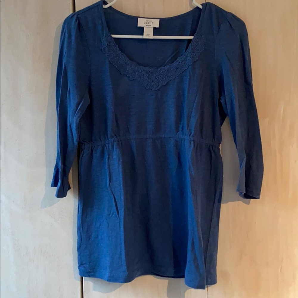 LOFT blue shirt